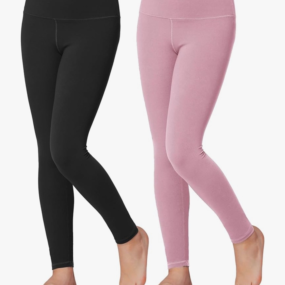 NEW. Stylish Kids Leggings in Black and Pink
